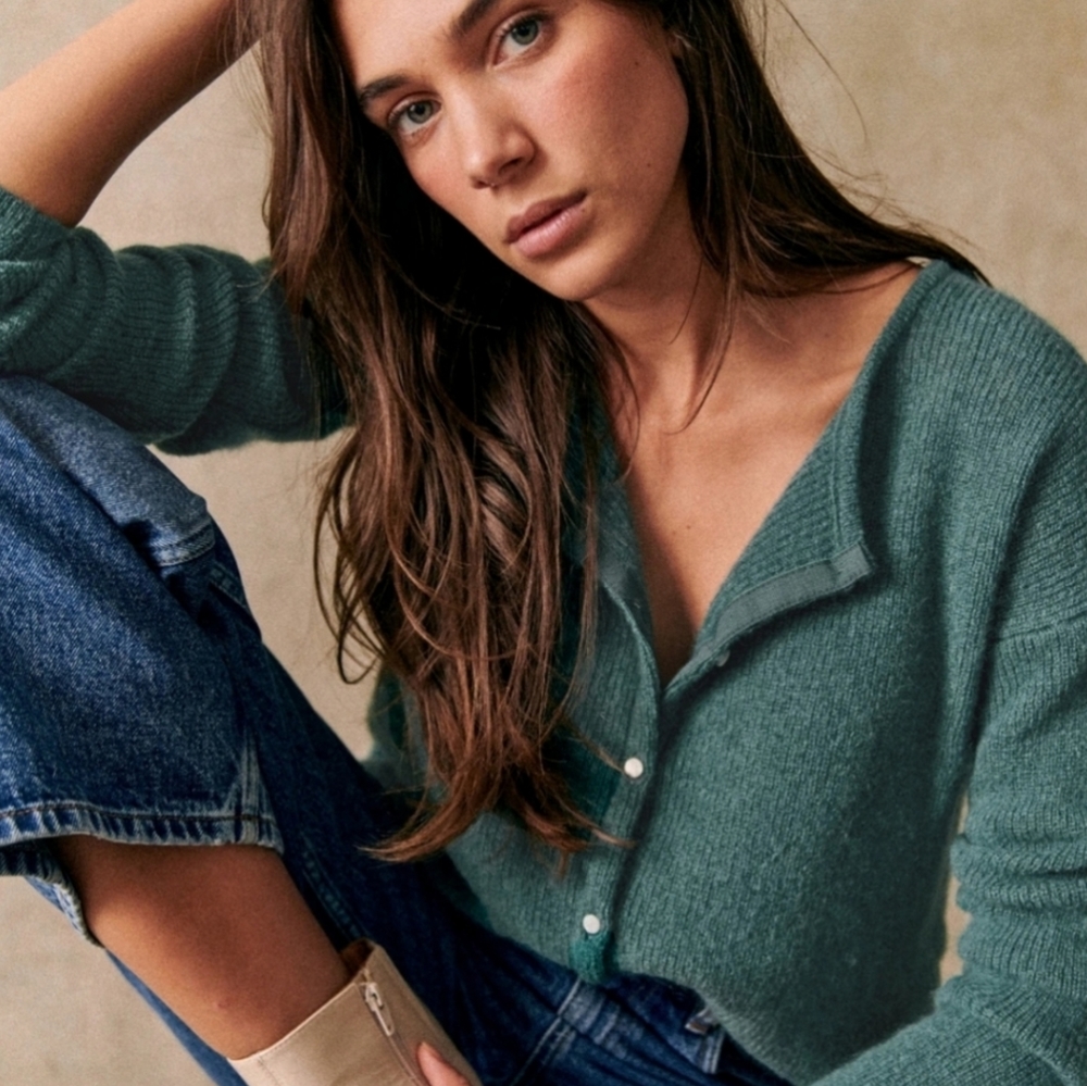 Sezane Green Sweater
